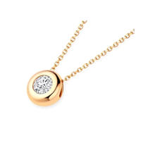 Collana Gioielleria Dossena  Donna in Oro giallo Diamante CIPOLLINA-DIA-02